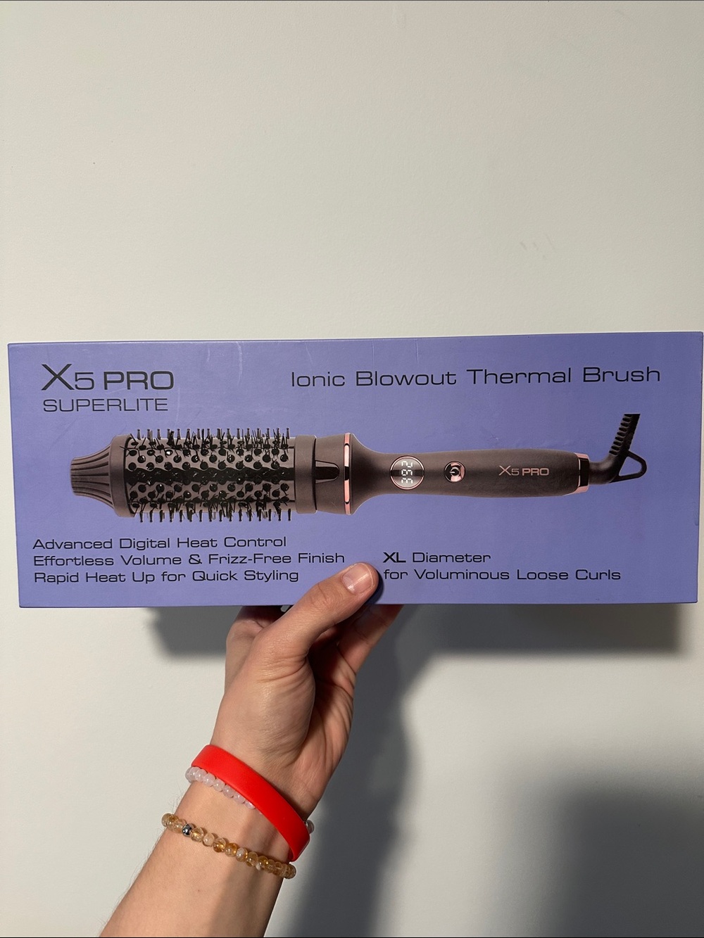 Superlite Ionic Blowout Thermal Brush - Gray